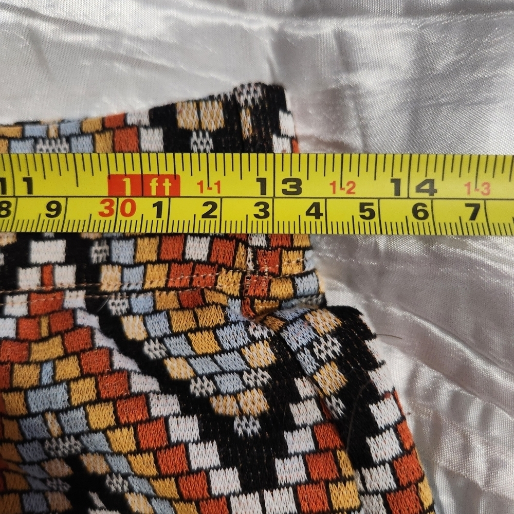 Industry Chevron Patterned Flare Pants Size Small Hippie Vibes - Picture 10 of 11